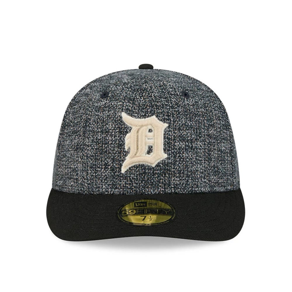 LA Dodgers MLB Tweedy Cotton Black 59FIFTY Fitted Cap-kentox