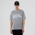 San Antonio Spurs NBA Mesh Grey Oversized T-Shirt-kentox