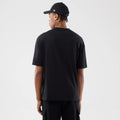 New Era Sticker London Black Oversized T-Shirt-kentox