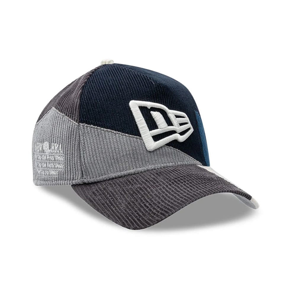 New Era Patchwork Black 9FORTY A-Frame Cap-kentox