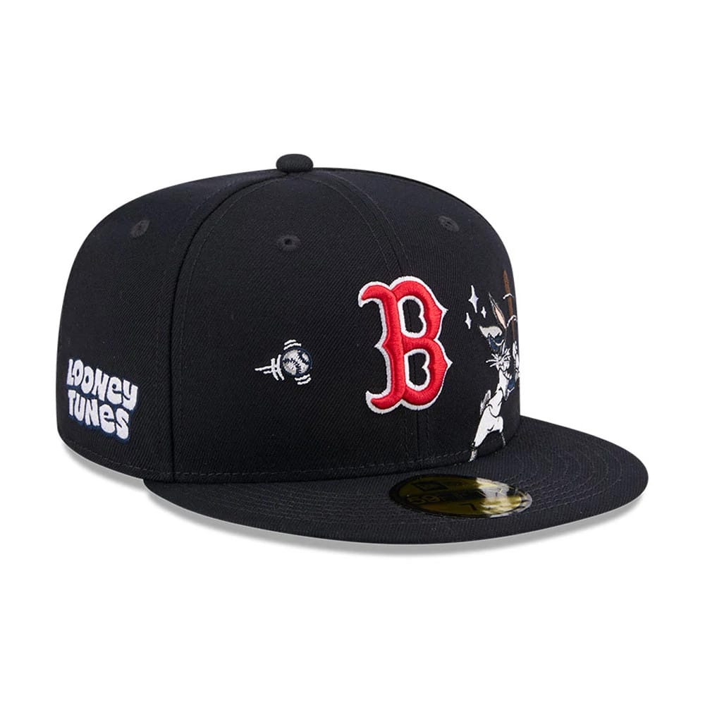 Boston Red Sox MLB X Looney Tunes Bugs Bunny Navy 59FIFTY Fitted Cap-kentox