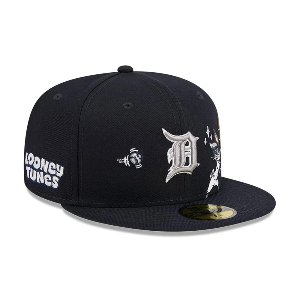 Detroit Tigers MLB X Looney Tunes Bugs Bunny Navy 59FIFTY Fitted Cap-kentox
