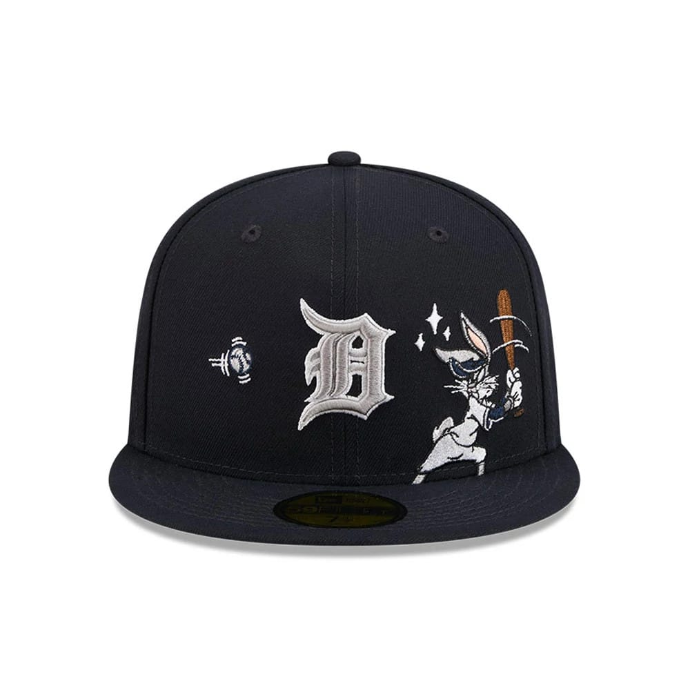 Detroit Tigers MLB X Looney Tunes Bugs Bunny Navy 59FIFTY Fitted Cap-kentox