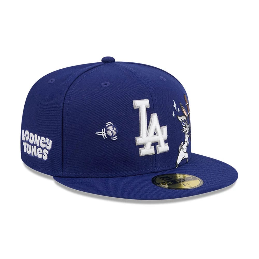 LA Dodgers MLB X Looney Tunes Bugs Bunny Dark Blue 59FIFTY Fitted Cap-kentox