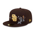 San Diego Padres MLB X Looney Tunes Bugs Bunny Dark Brown 59FIFTY Fitted Cap-kentox