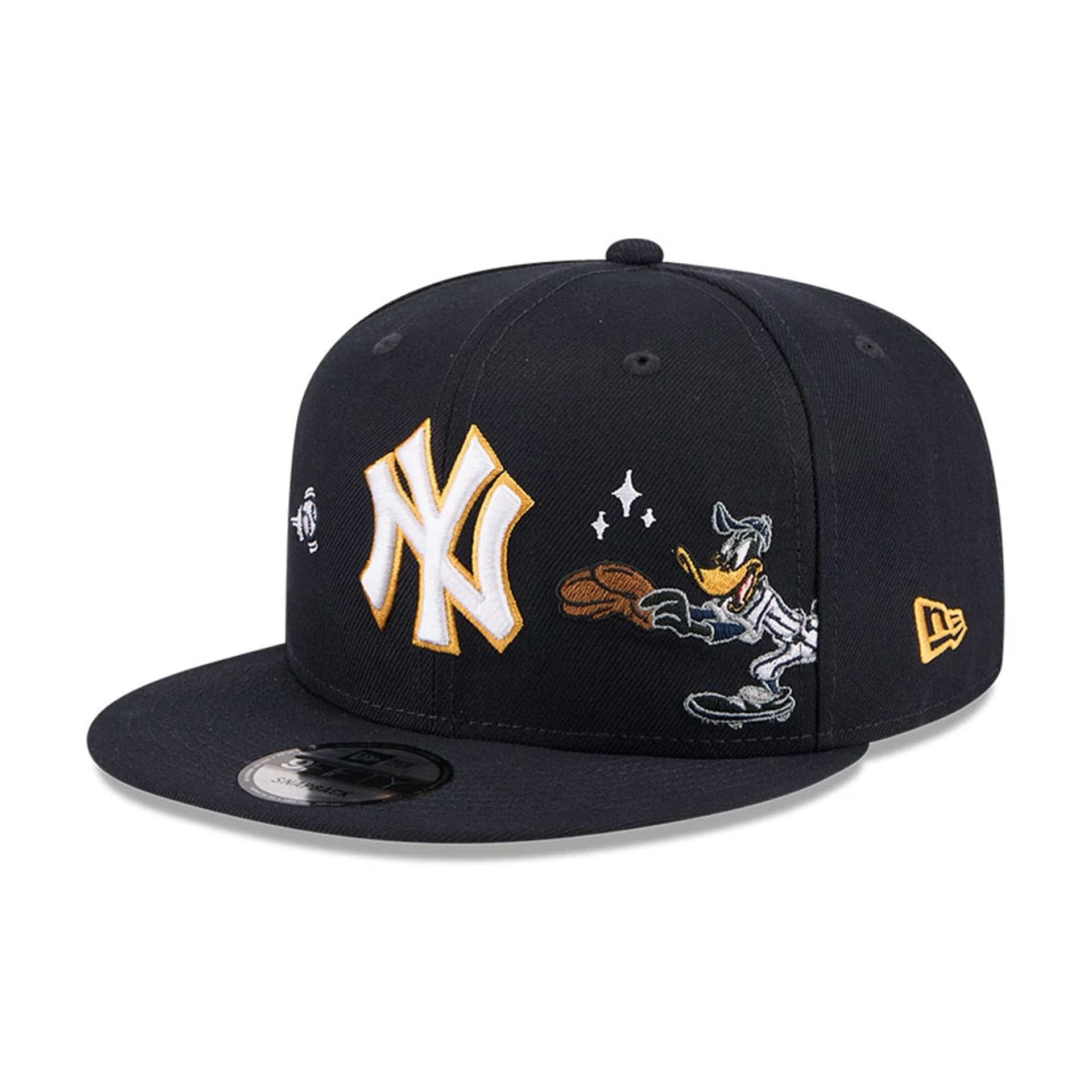 Yankees MLB X Looney Tunes Daffy Duck Navy 9FIFTY Snapback Adjustable Cap-kentox