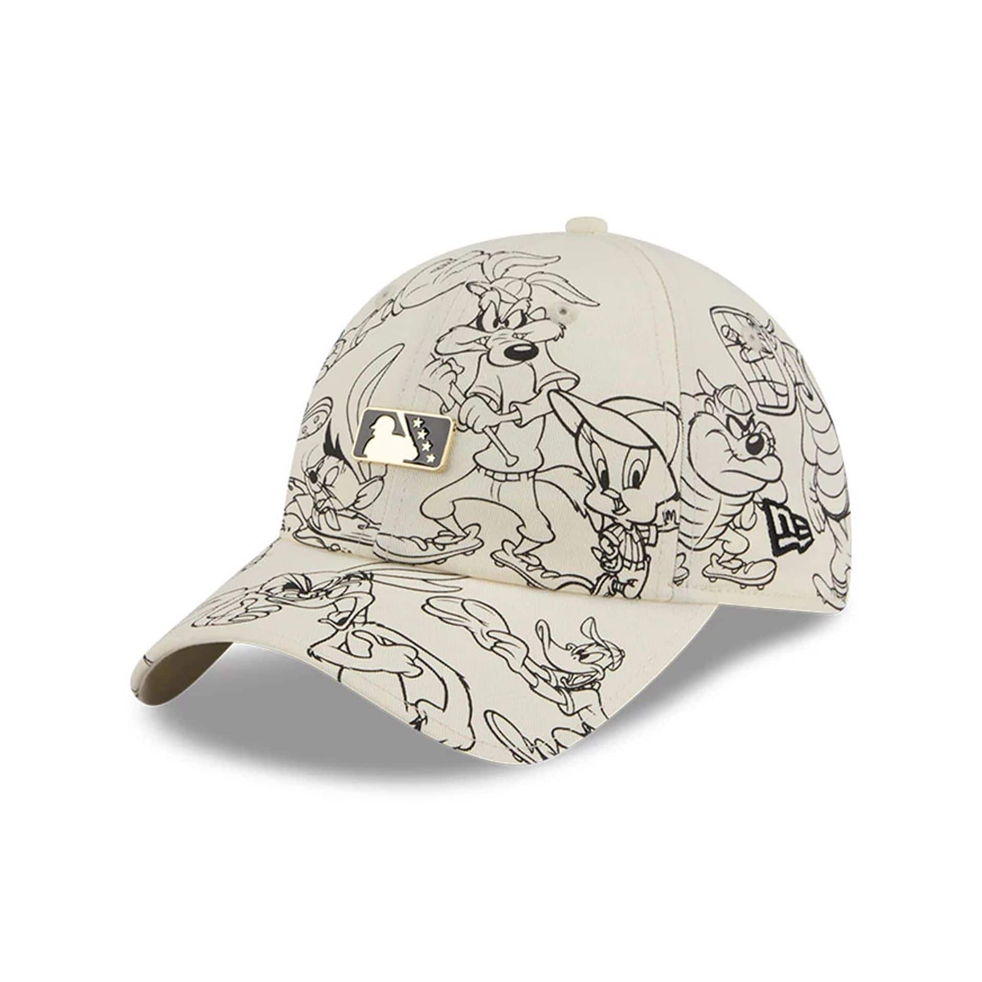 Minor League Logo MiLB X Looney Tunes Cream Casual Classic Adjustable Cap-kentox