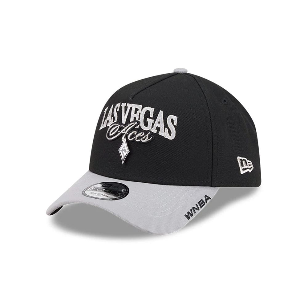 Las Vegas Aces WNBA Tip Off 2026 Black 9FORTY A-Frame Adjustable Cap-kentox