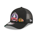 Penguins NHL Stanley Cup Black 9FORTY M-Crown A-Frame Trucker Adjustable Cap-kentox