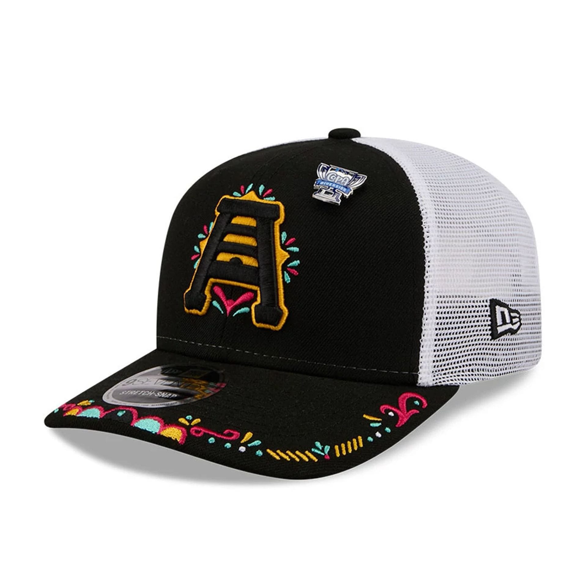 SLC Bee MiLB La Copa 2026 Black 9SEVENTY Stretch Snap Adjustable Cap-kentox
