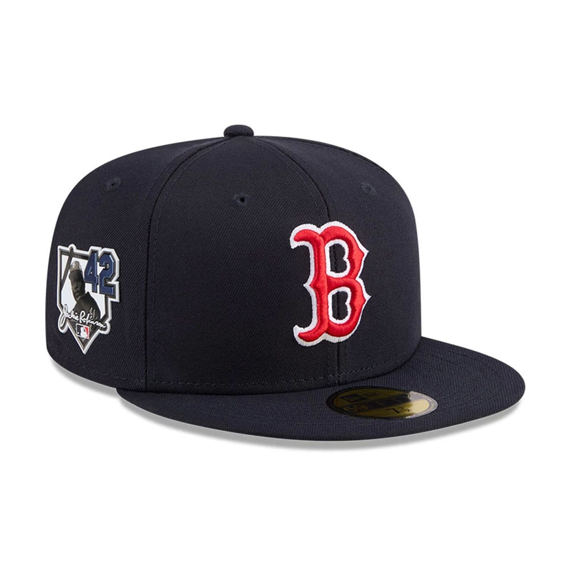 Boston Red Sox MLB Jackie Robinson Navy 59FIFTY Fitted Cap-kentox