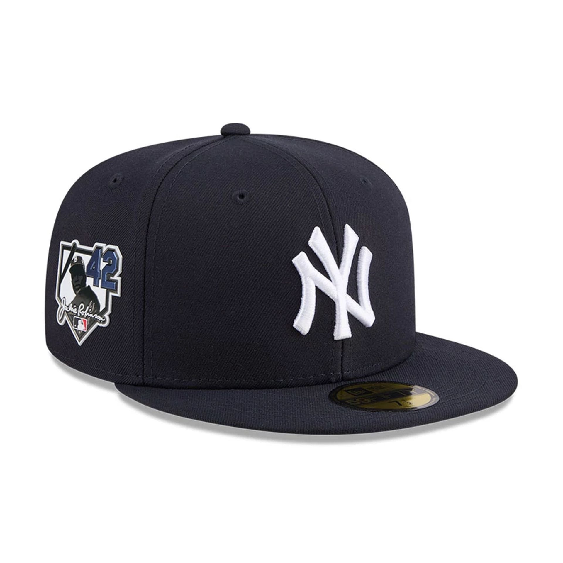 New York Yankees MLB Jackie Robinson Navy 59FIFTY Fitted Cap-kentox
