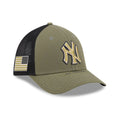 Yankees MLB Armed Forces Day 2026 Green 39THIRTY M-Crown Stretch Fit Cap-kentox