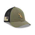 White Sox MLB Armed Forces Day 2026 Green 39THIRTY M-Crown Stretch Fit Cap-kentox