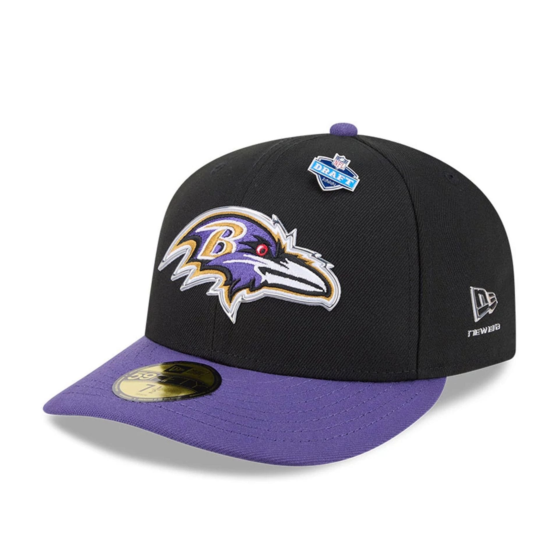 Baltimore Ravens NFL Draft 2026 Black 59FIFTY Fitted Cap-kentox