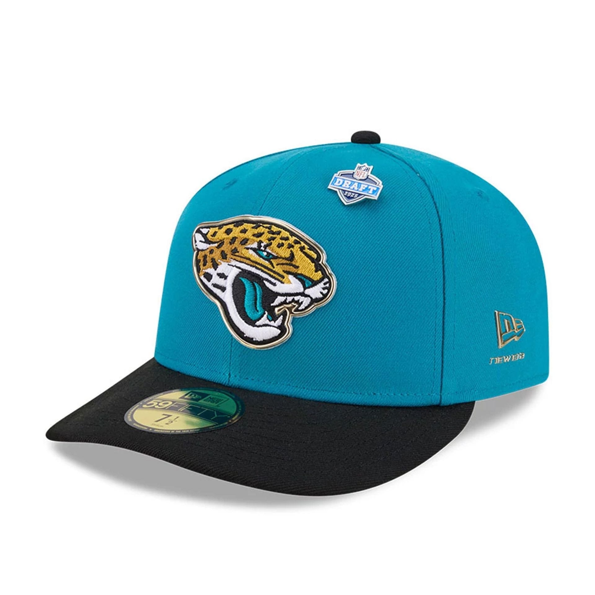 Jacksonville Jaguars NFL Draft 2026 Turquoise 59FIFTY Fitted Cap-kentox