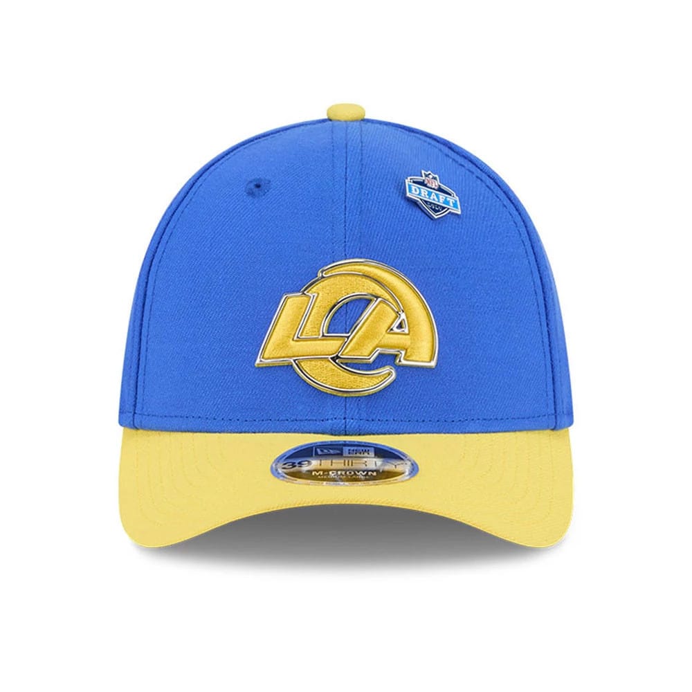 LA Rams NFL Draft 2026 Bright Blue 39THIRTY M-Crown Stretch Fit Cap-kentox