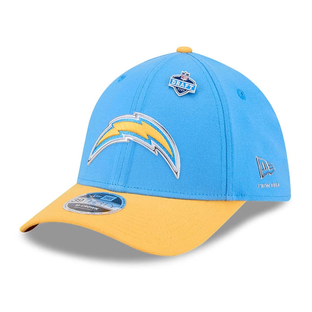 LA Chargers NFL Draft 2026 Blue 39THIRTY M-Crown Stretch Fit Cap-kentox