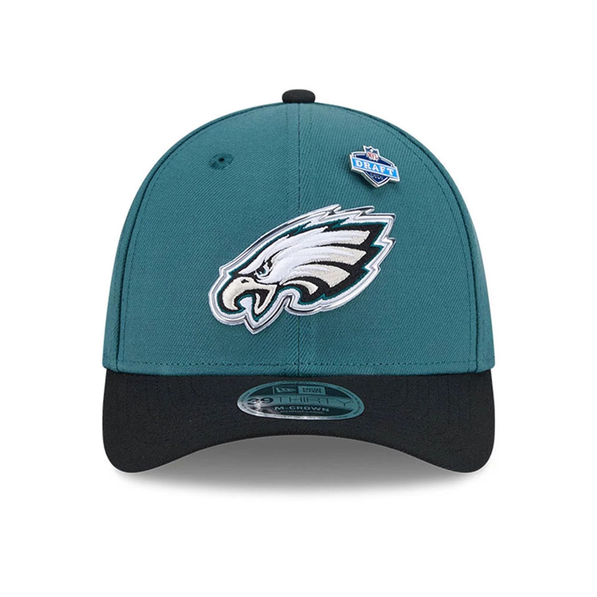 Eagles NFL Draft 2026 Dark Green 39THIRTY M-Crown Stretch Fit Cap-kentox