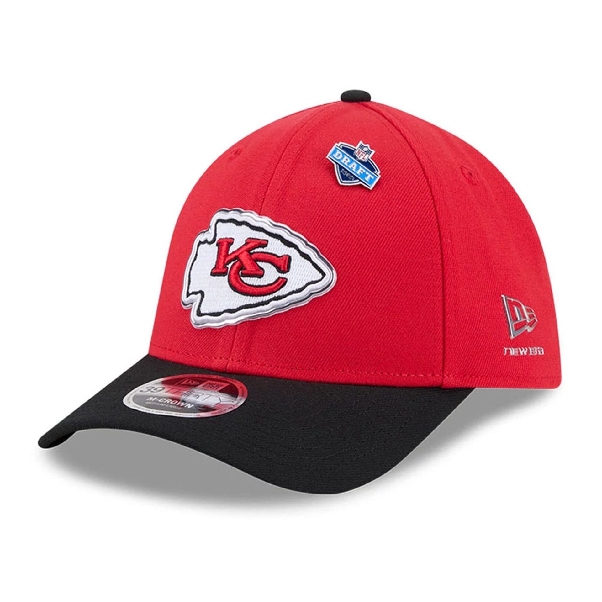 Kansas City Chiefs NFL Draft 2026 Red 39THIRTY M-Crown Stretch Fit Cap-kentox