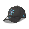 Miami Marlins MLB Quickstrike Black 9FORTY Apex Adjustable Cap-kentox