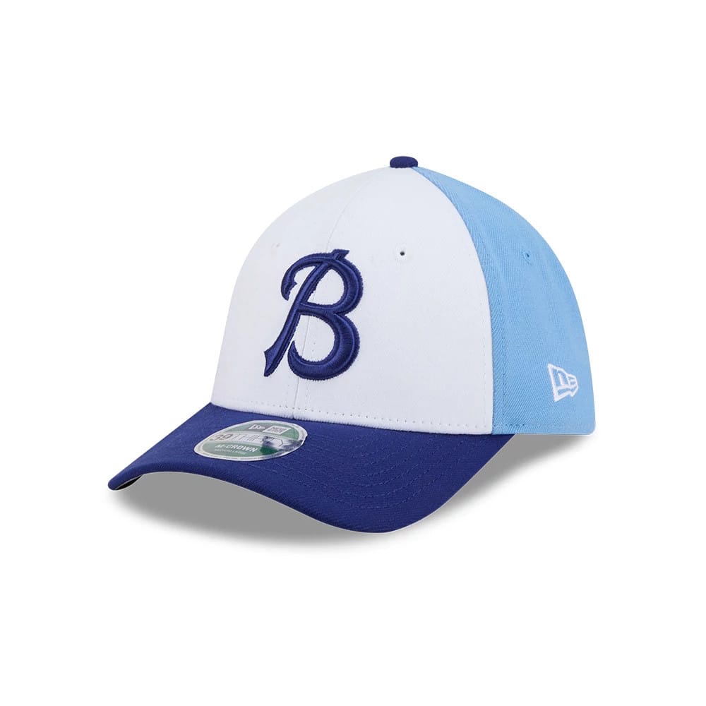 Buffalo Bisons MiLB On Field Blue 39THIRTY M-Crown Stretch Fit Cap-kentox