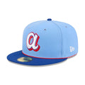 Atlanta Braves MLB City Connect Light Blue 59FIFTY Fitted Cap-kentox