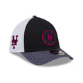 Mets MLB City Connect Black 39THIRTY M-Crown A-Frame Stretch Fit Cap-kentox