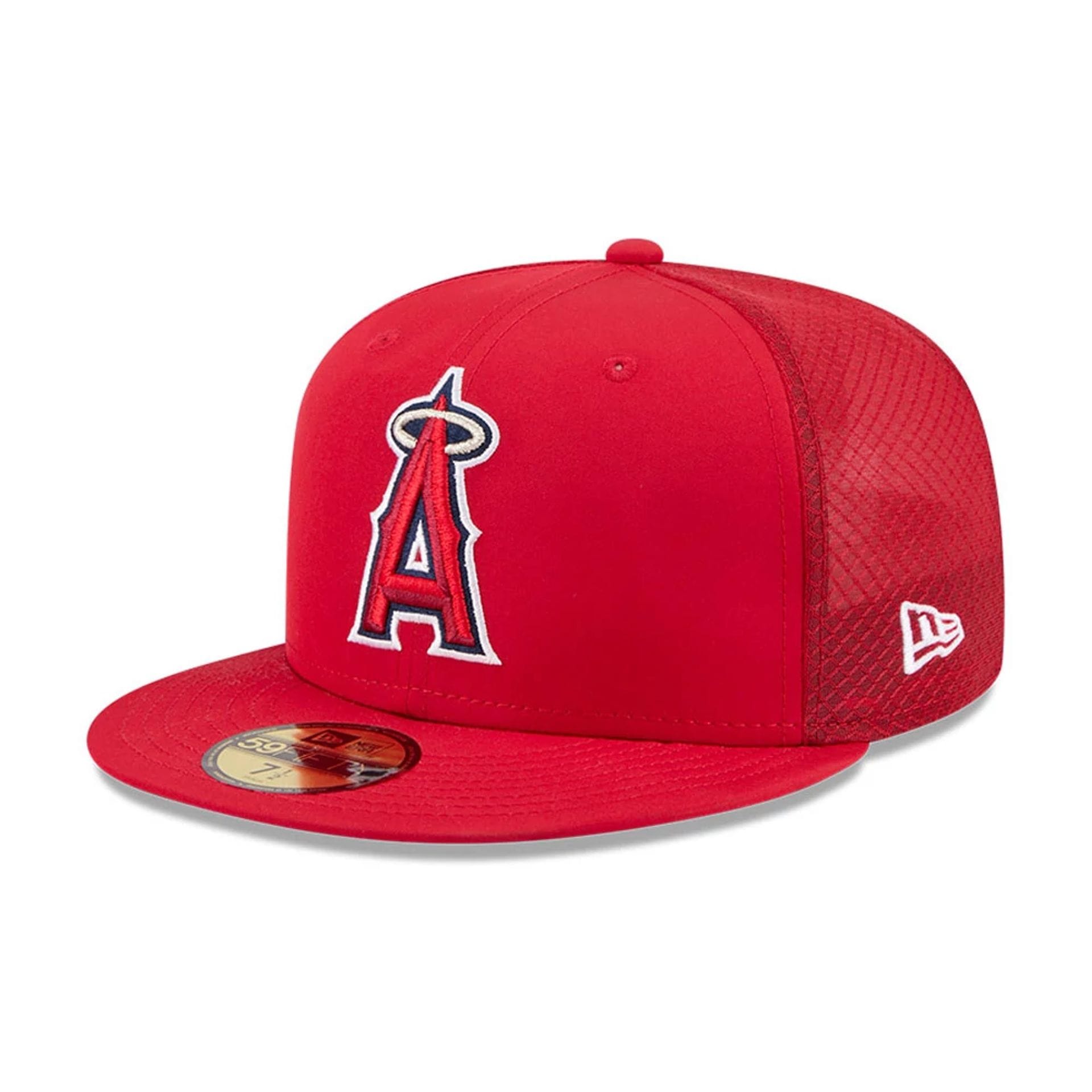 LA Angels MLB Batting Practice 2026 Red 59FIFTY Fitted Cap-kentox
