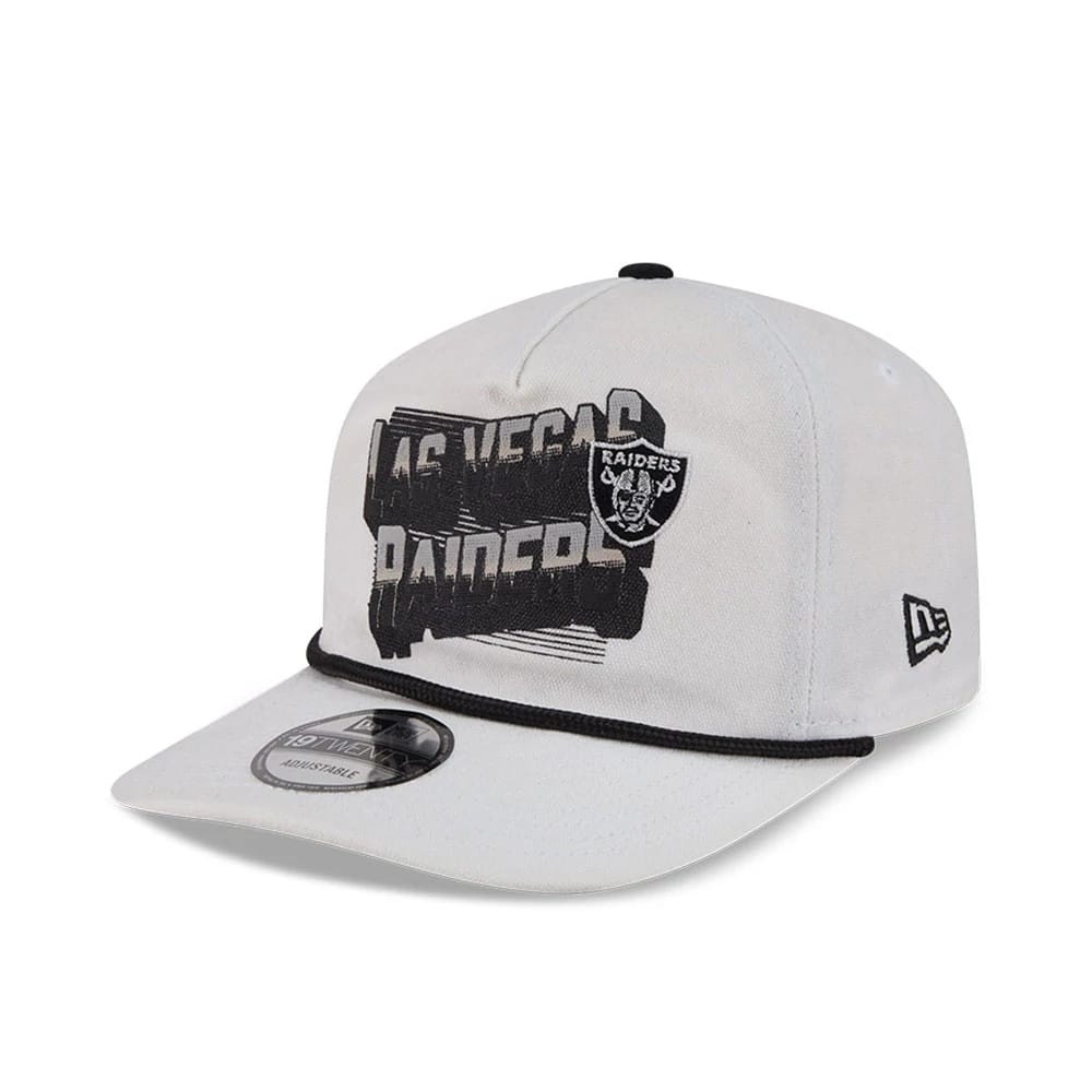 Las Vegas Raiders NFL Duck Cloth White 19TWENTY Adjustable Cap-kentox