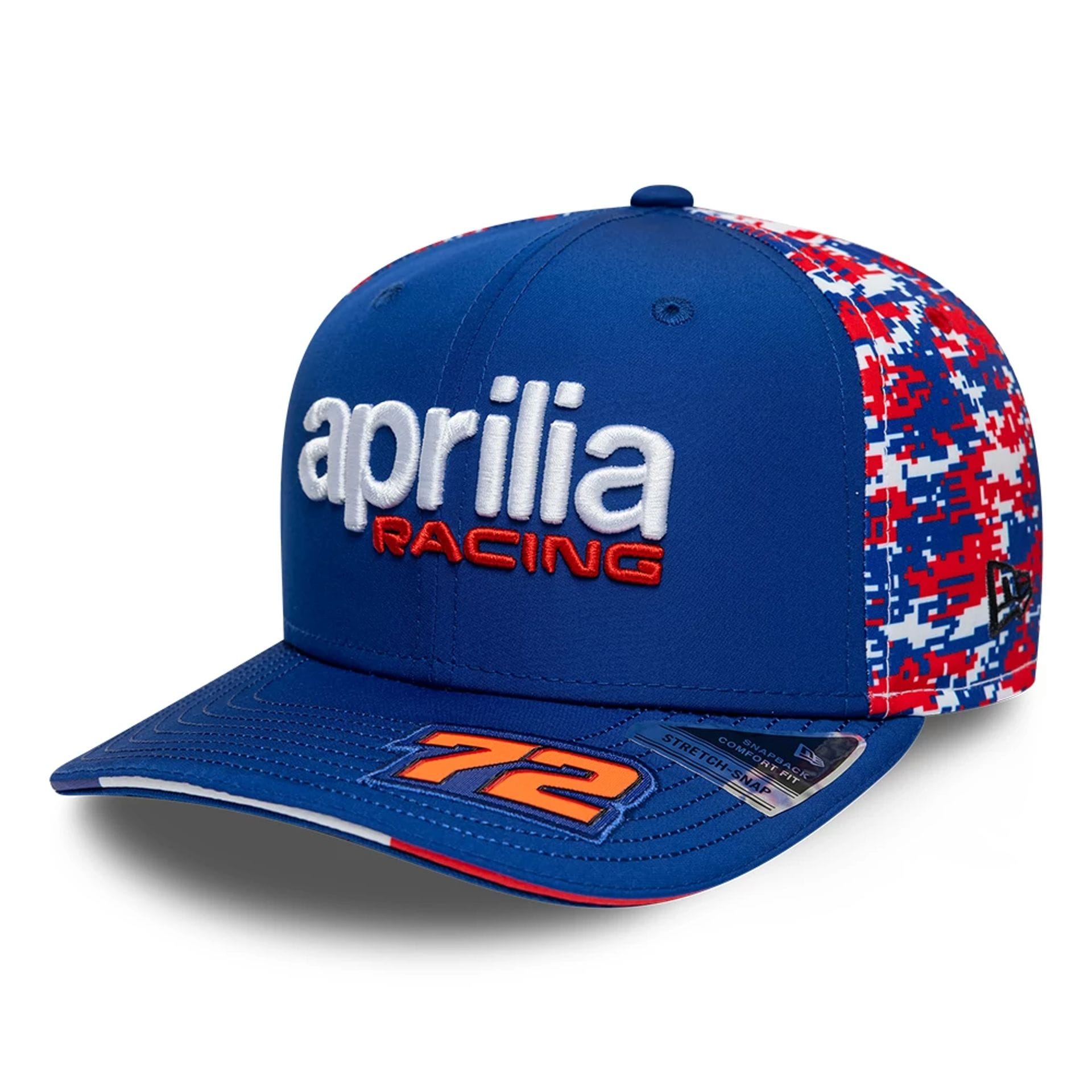 Aprilia Replica Marco Bezzecchi Le Mans Race Special Blue 9SEVENTY Stretch Snap Adjustable Cap-kentox