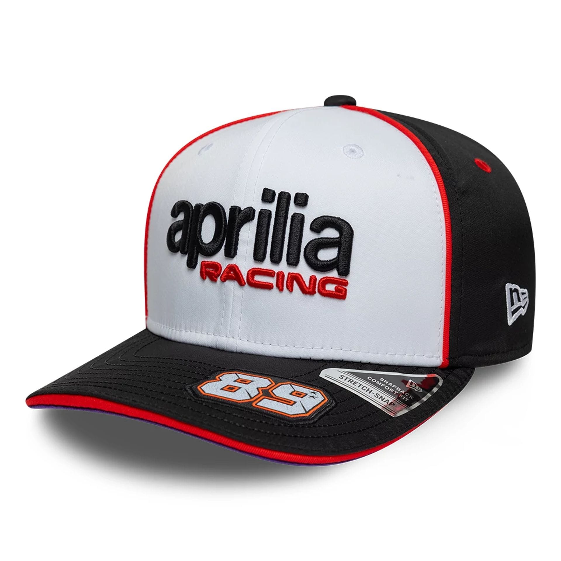 Aprilia Replica Jorge Martin White 9SEVENTY Stretch Snap Adjustable Cap-kentox