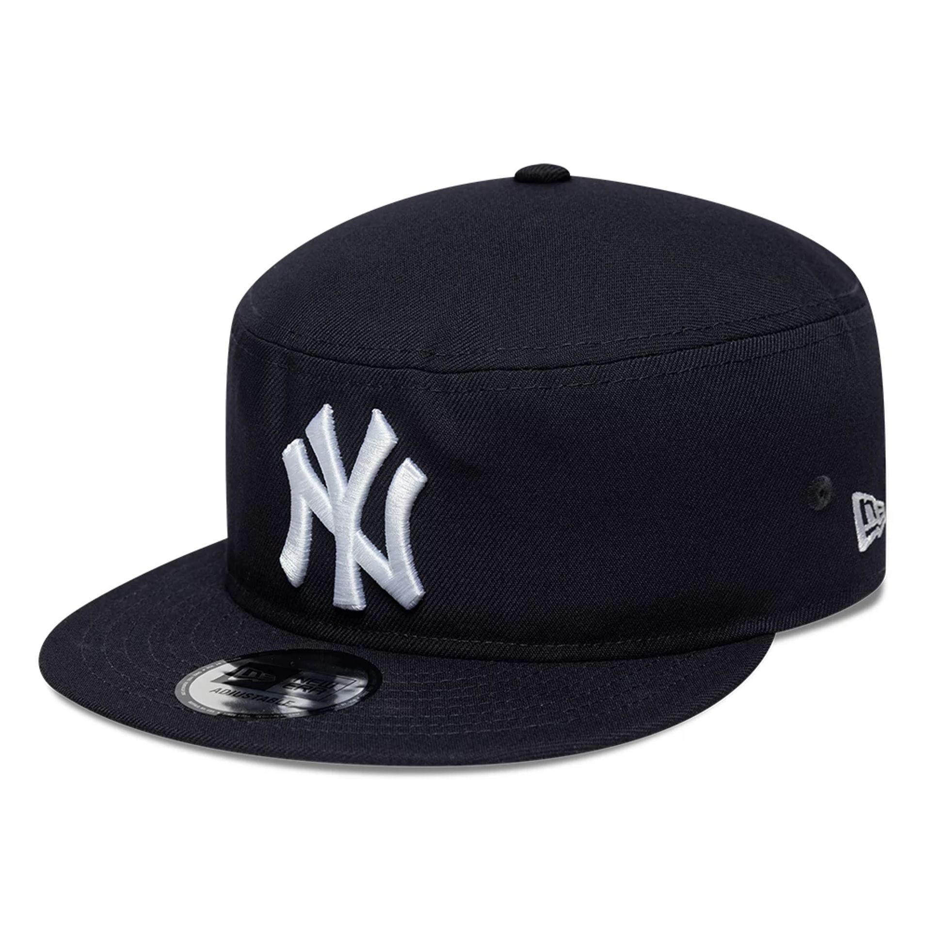 New York Yankees MLB Poly Navy Pillbox Adjustable Cap-kentox