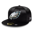Philadelphia Eagles NFL Satin Black 59FIFTY Fitted Cap-kentox