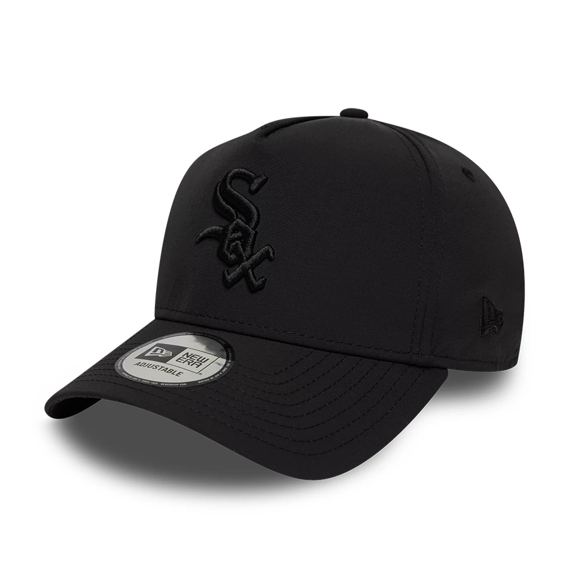 White Sox MLB Recycled Black On Black 9FORTY A-Frame Adjustable Cap-kentox