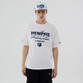 Memphis Grizzlies NBA London Game 2026 White Oversized T-Shirt-kentox
