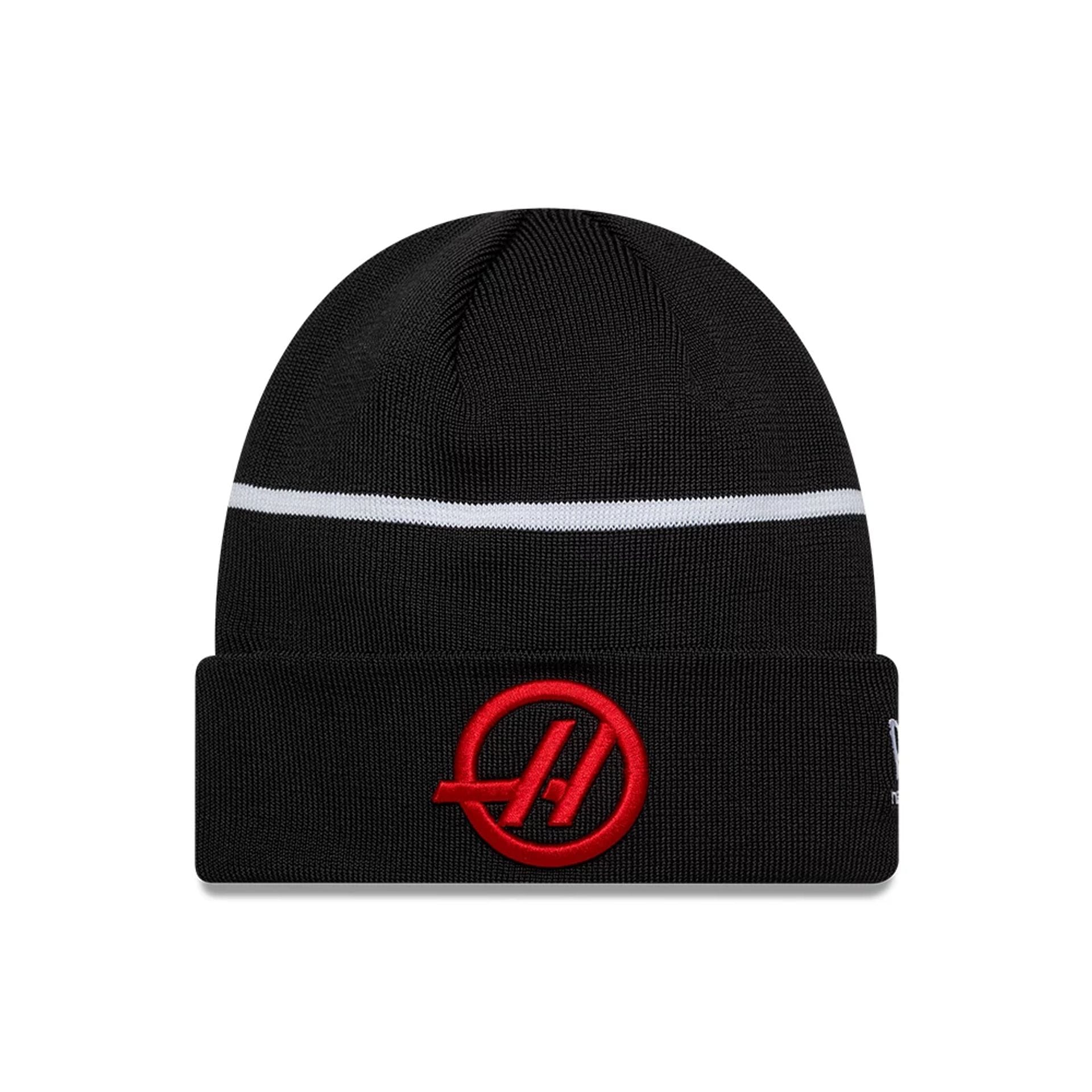 TGR Haas F1 Esteban Ocon Black Cuff Knit Beanie Hat-kentox