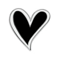 New Era Heart Black Pin Badge-kentox