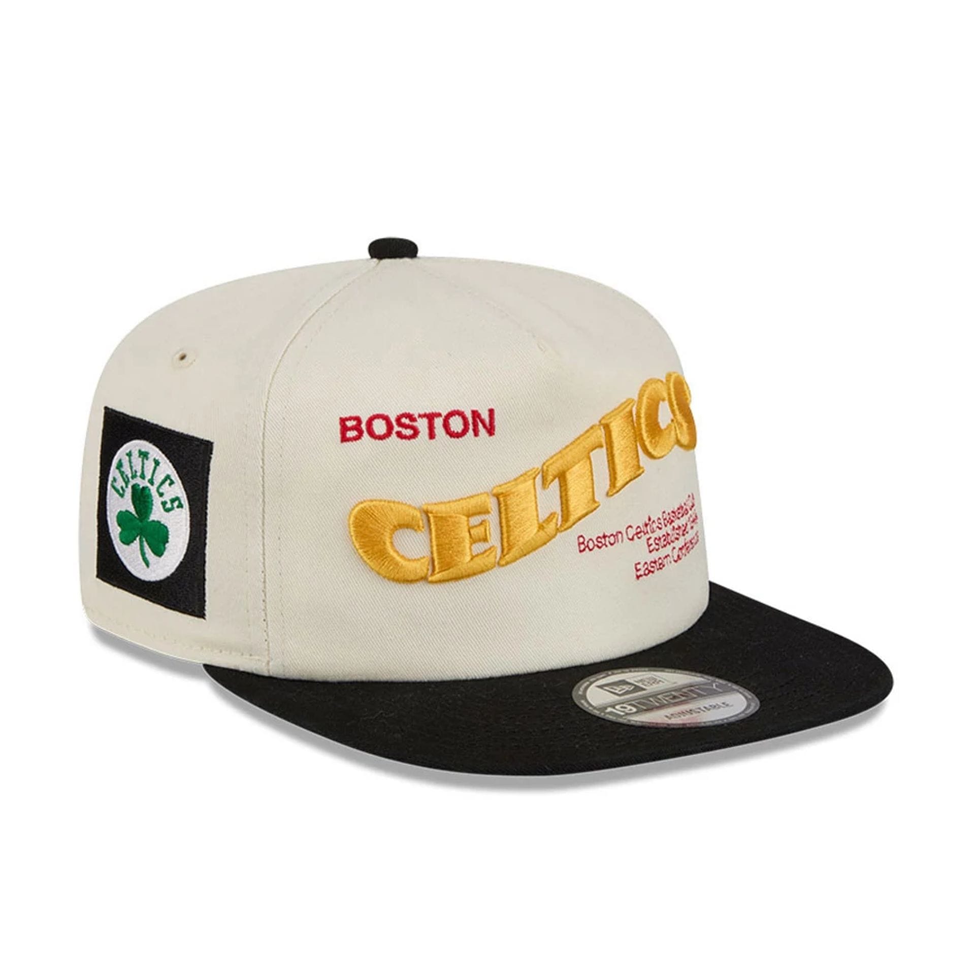 Boston Celtics NBA Conference Script White 19TWENTY Adjustable Cap-kentox