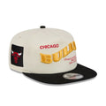 Chicago Bulls NBA Conference Script White 19TWENTY Adjustable Cap-kentox
