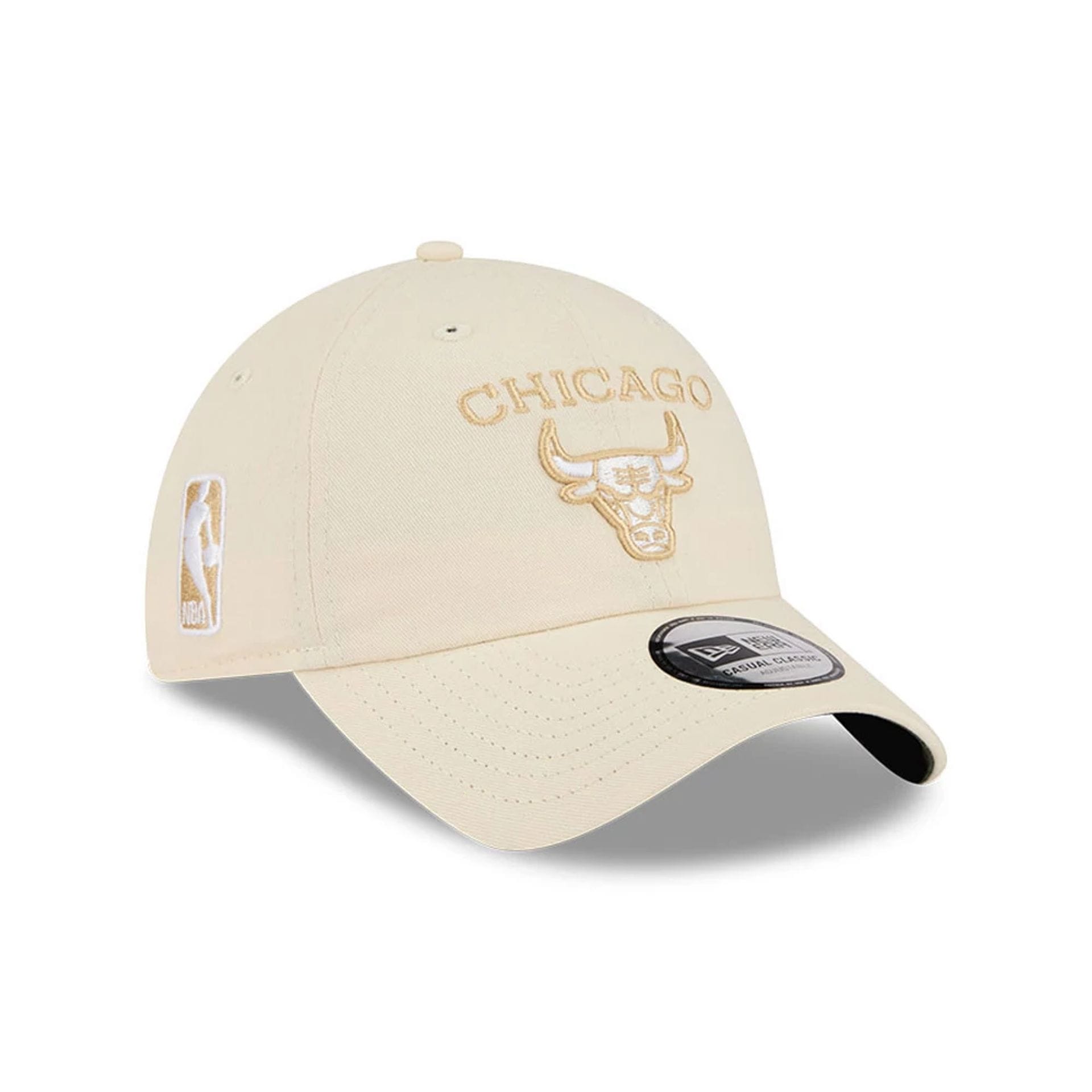 Chicago Bulls NBA Team Logo Beige Casual Classic Adjustable Cap-kentox