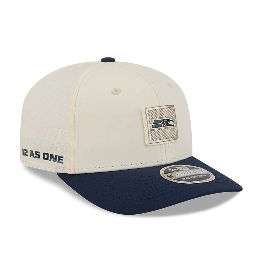 Seattle Seahawks NFL Training 2026 White 9SEVENTY Stretch Snap Adjustable Cap-kentox
