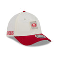 49ers NFL Training 2026 White 39THIRTY M-Crown Stretch Fit Cap-kentox