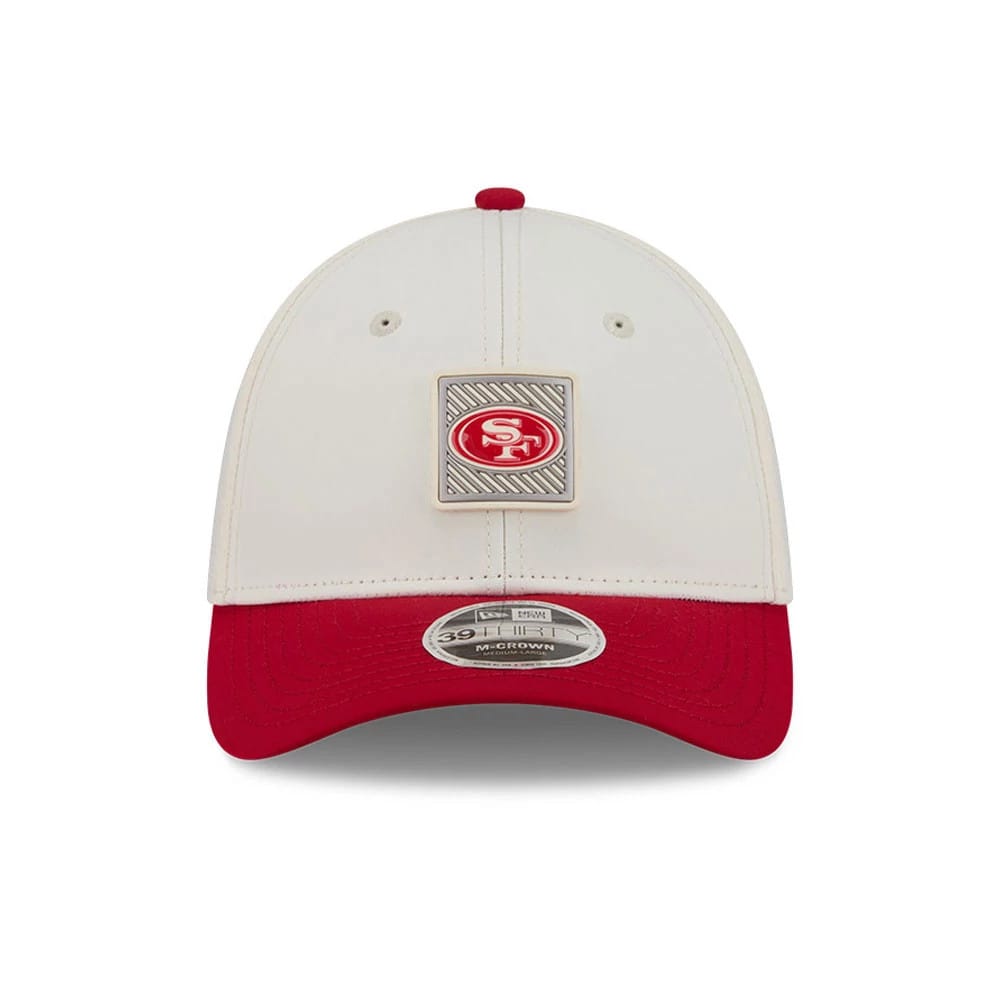49ers NFL Training 2026 White 39THIRTY M-Crown Stretch Fit Cap-kentox