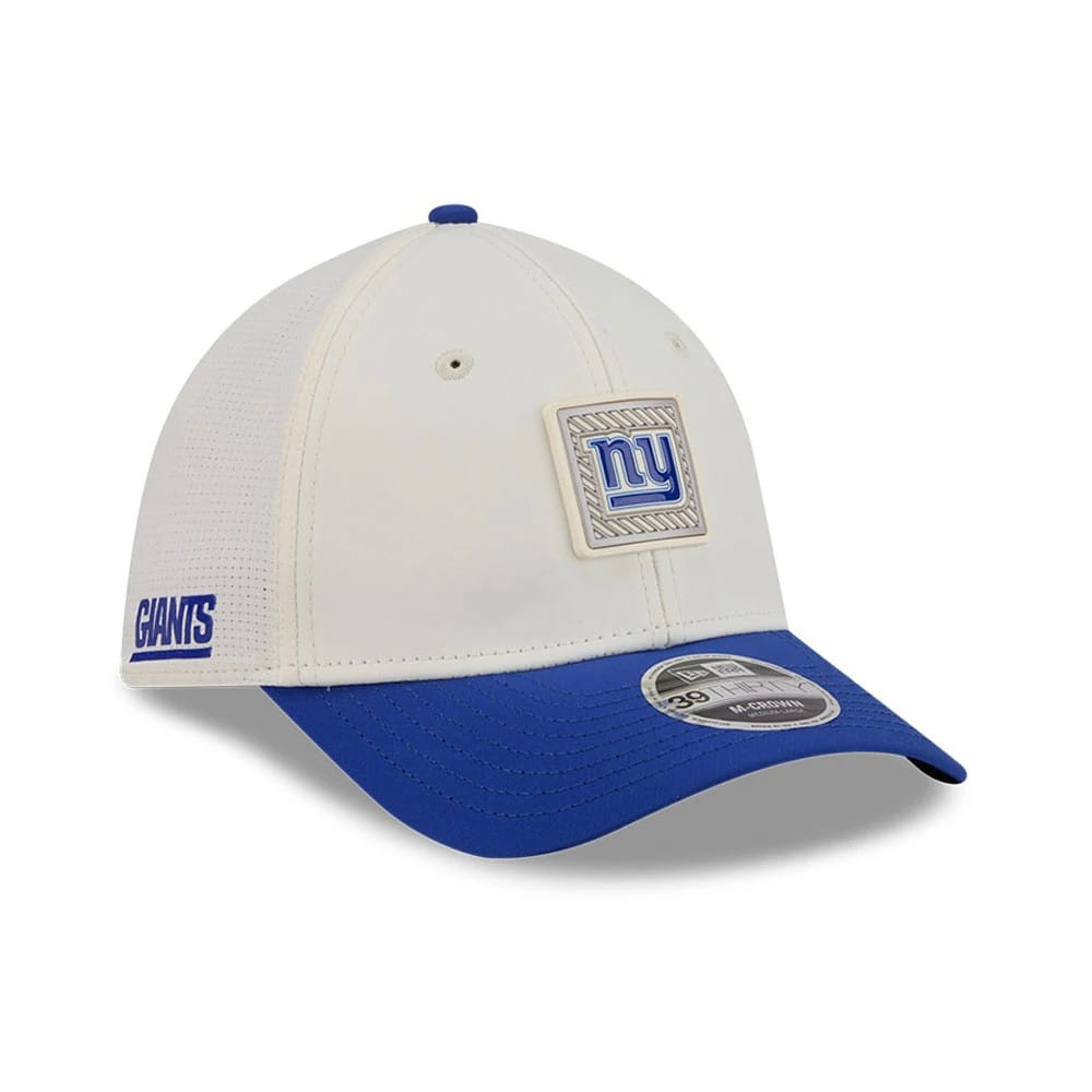 New York Giants NFL Training 2026 White 39THIRTY M-Crown Stretch Fit Cap-kentox
