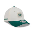 New York Jets NFL Training 2026 White 39THIRTY M-Crown Stretch Fit Cap-kentox