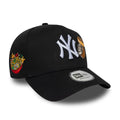 New York Yankees MLB Food Black 9FORTY A-Frame Adjustable Cap-kentox