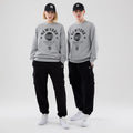 New York Yankees MLB Graphic Grey Oversized Crew Neck Sweater-kentox