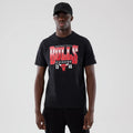 Chicago Bulls NBA Arch Graphic Black T-Shirt-kentox