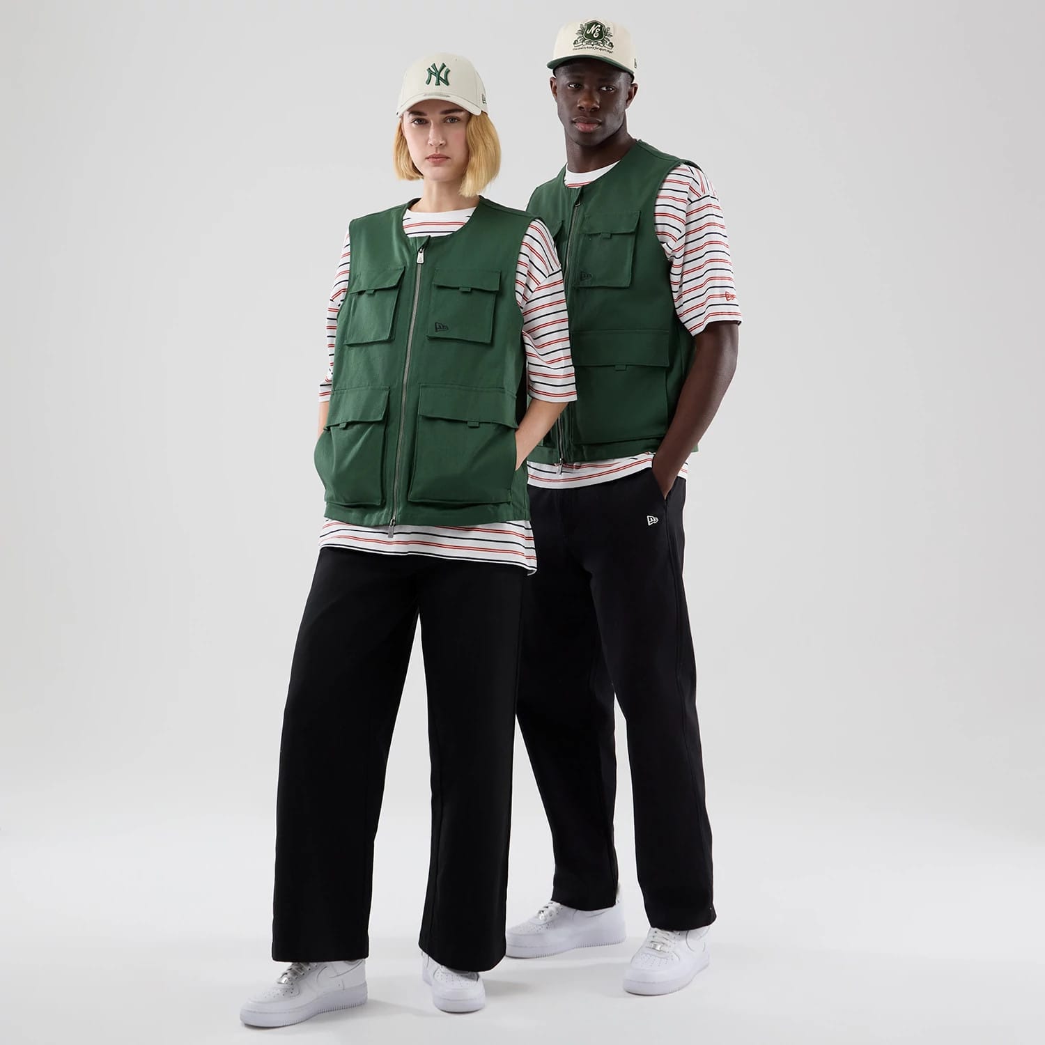 New Era Dark Green Utility Vest-kentox